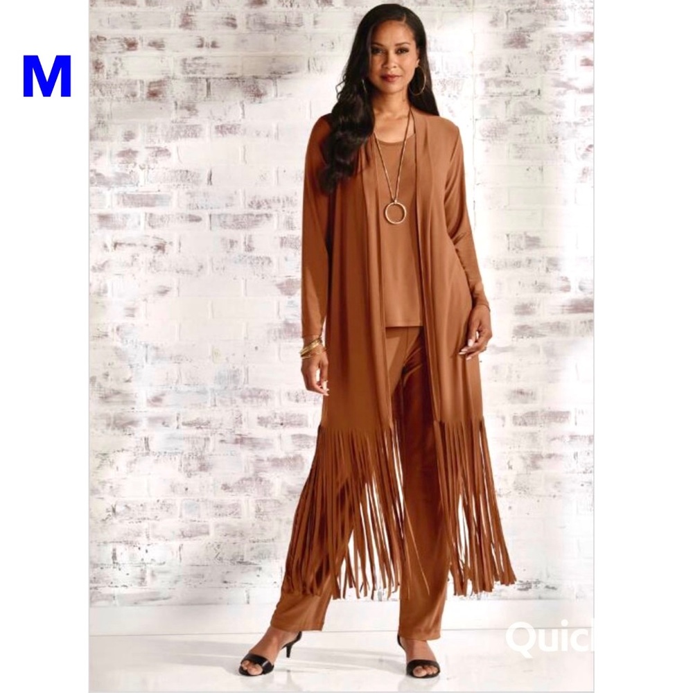 M - NWT Binge on Fringe Pant-set by Studio EY - 3 pcs Set